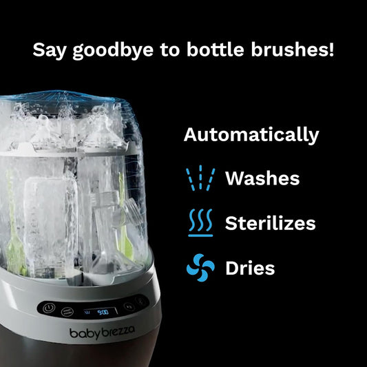 Bottle Washer Pro - Baby Bottle Washer, Sterilizer + Dryer - All in One Machine Cleans Bottles, Pump Parts, & Sippy Cups - Replaces Hand Washing, Bottle Brushes and Drying Racks