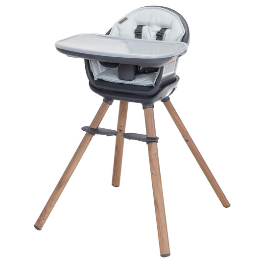 Moa 8-In-1 Highchair, Machine Washable, Compact, Lightweight Design, Essential Graphite